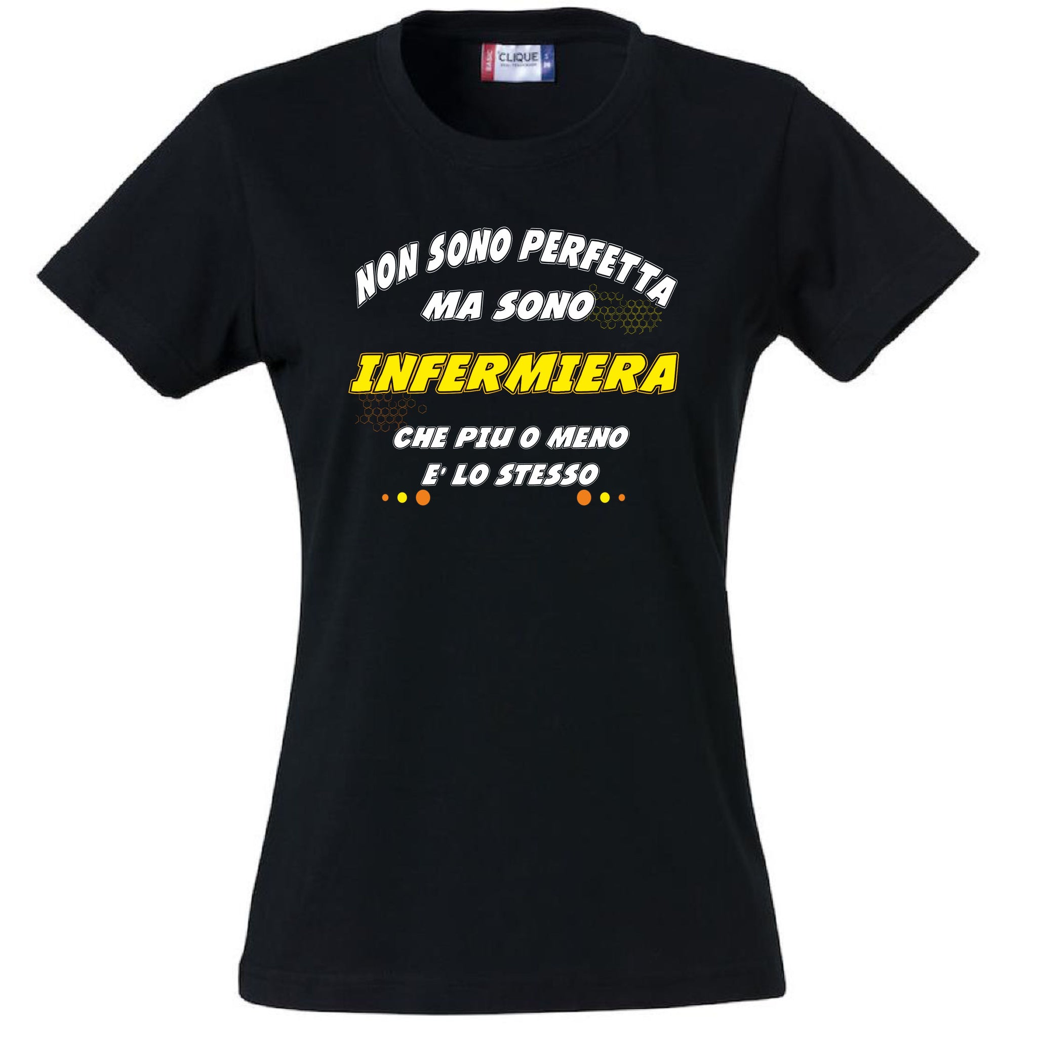 T-Shirt Donna “Non Sono Perfetta, Ma Sono [Tuo Nome]” – Maglietta Personalizzabile in Cotone – PS 28870-024 PRS