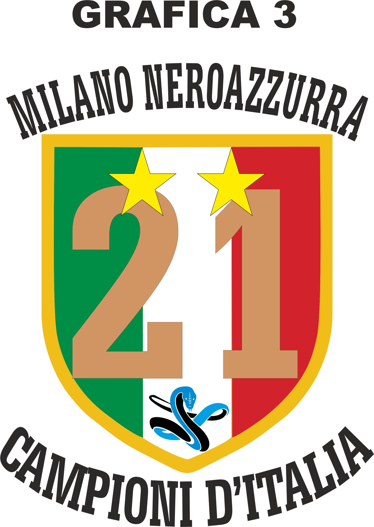 Sacca Portatutto Inter Campione d’Italia 2025/2026 – Scudetto N°21 – PS 37967-INT-01