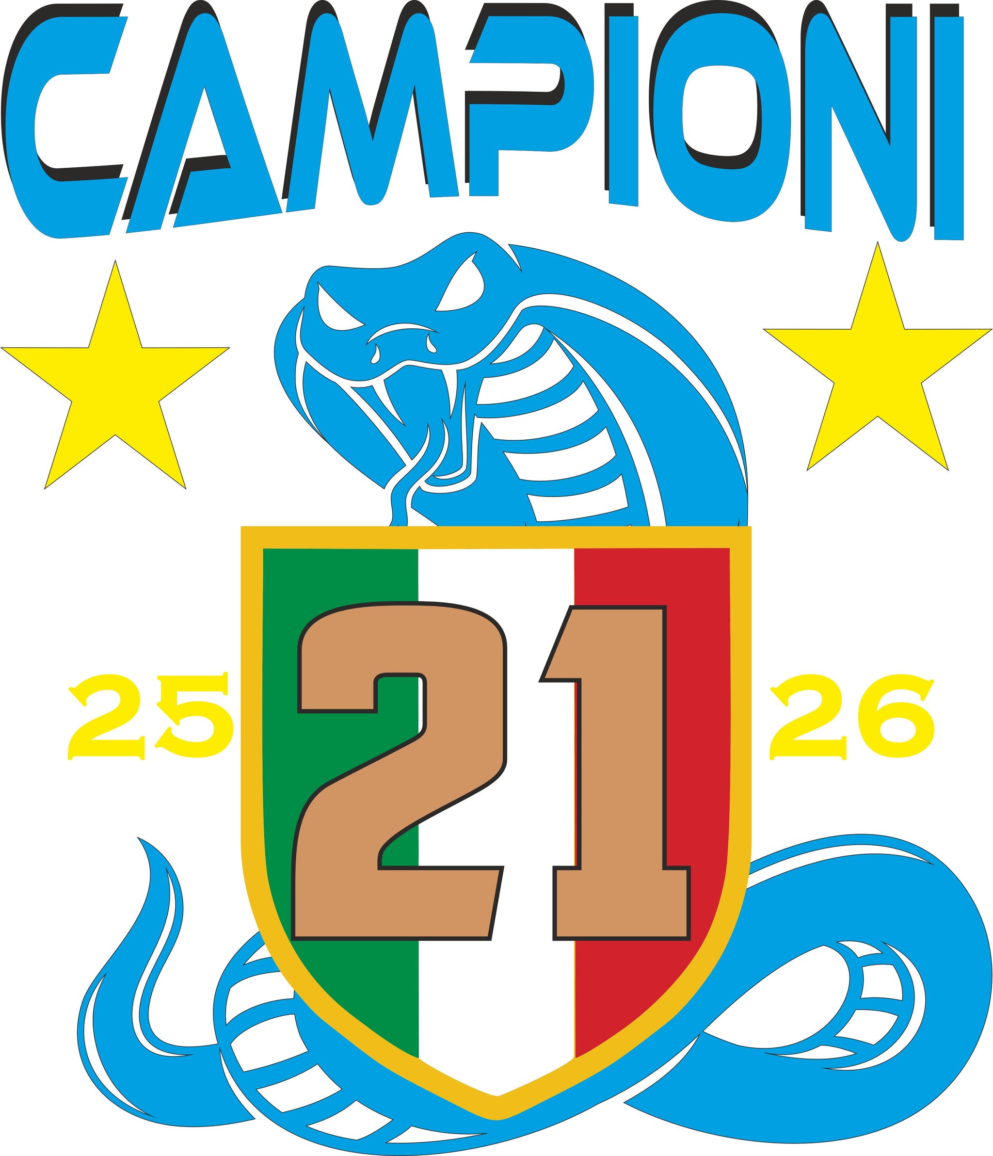 Sacca Portatutto Inter Campione d’Italia 2025/2026 – Scudetto N°21 – PS 37967-INT-01