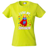 T-Shirt Donna “I Love My Supermom” – Idea Regalo Festa della Mamma – PS 28870-015 PRS