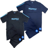 Pigiama Corto SSC Napoli Ufficiale 100% Cotone – Ragazzo e Adulto – Personalizzabile con Nome PS 41396