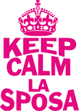 T-Shirt Donna “Keep Calm” – La Sposa / Amica della Sposa / Mamma della Sposa – PS 28870-009 PRS