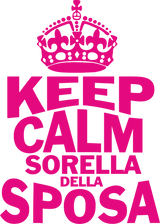 T-Shirt Donna “Keep Calm” – La Sposa / Amica della Sposa / Mamma della Sposa – PS 28870-009 PRS