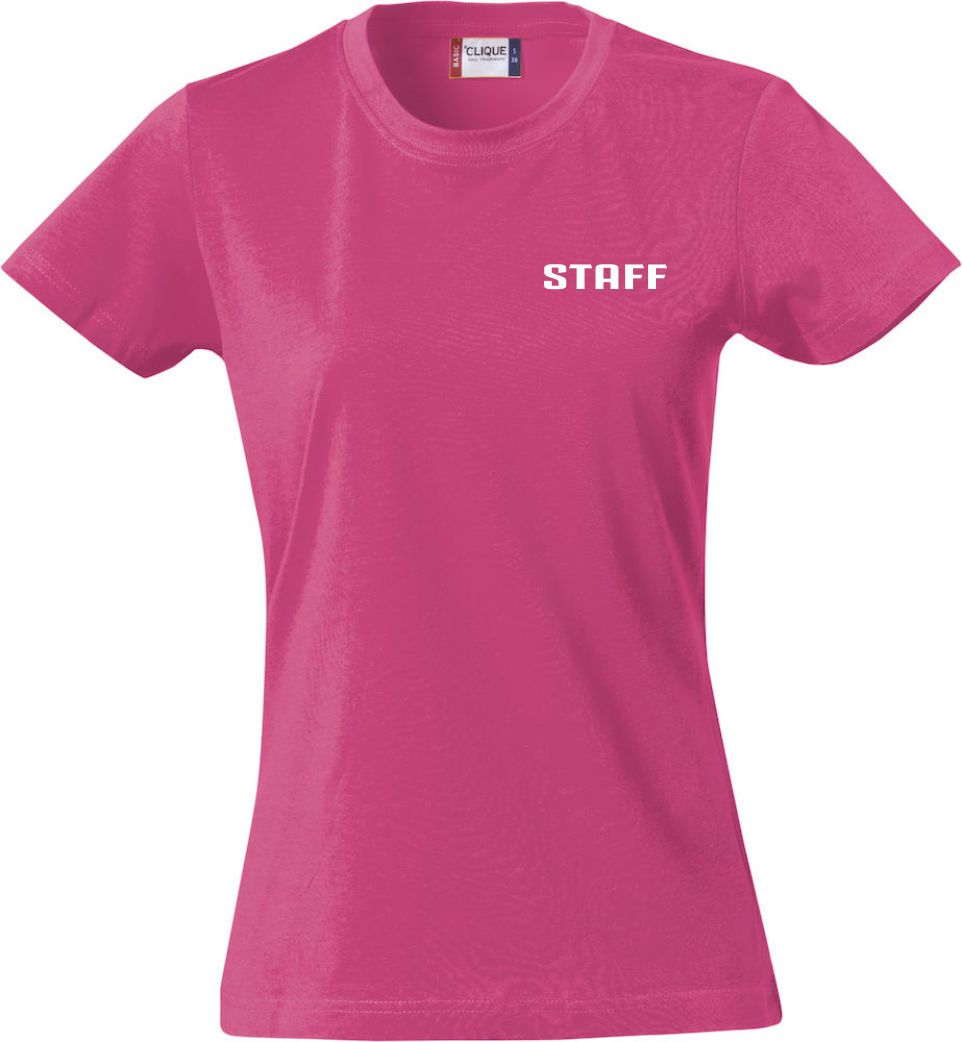 T-Shirt Staff Donna Sciancrata Personalizzabile – Maglietta Manica Lavoro ed Eventi – PS 28870-007 PRS