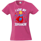 T-Shirt Donna “I Love My Supermom” – Idea Regalo Festa della Mamma – PS 28870-015 PRS