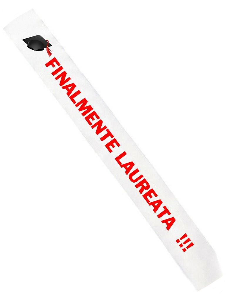 Gadget Fascia Diplomata/o Laureata/o– Personalizzata con Anni PS 11446-0002