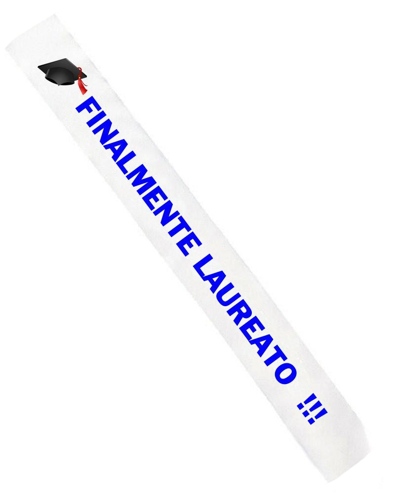 Gadget Fascia Diplomata/o Laureata/o– Personalizzata con Anni PS 11446-0002