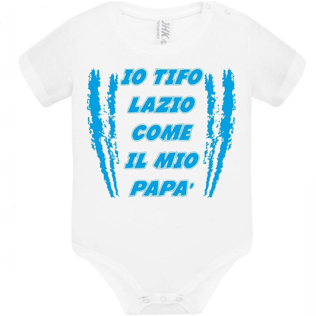 Body Neonato Tifosi Calcio Personalizzabile Roma Napoli Torino o La Tua Squadra Del Cuore 100% Cotone PS 28180-0041 PRS