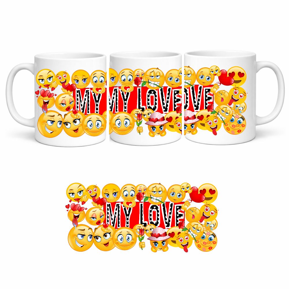 Tazza Regalo Emoji con dedica – San Valentino – PS 09370-2006