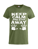 T-Shirt “Keep Calm And Stay Away” Uomo – Maglietta Simpatica con Stampa – PS 27431-A013