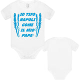 Body Neonato Tifosi Calcio Personalizzabile Roma Napoli Torino o La Tua Squadra Del Cuore 100% Cotone PS 28180-0041 PRS