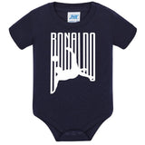 Body Neonato Stile Rovesciata Calcio Personalizzabile Con Nome e Numero 100% Cotone PS 28180-029