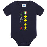 Body Neonato Italia Personalizzabile Con Nome e Numero Calcio Nazionale Italiana  PS 28180-0020