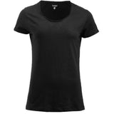 T-Shirt Donna Derby-T in Cotone Fiammato – Collo e Maniche Taglio Vivo – PS 36976