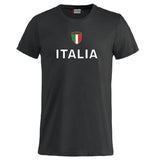 T-Shirt Italia Personalizzabile con Nome e Numero – Cotone – Bambino e Uomo – PS 27431