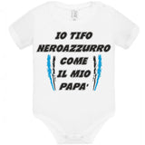 Body Neonato Tifosi Calcio Personalizzabile Roma Napoli Torino o La Tua Squadra Del Cuore 100% Cotone PS 28180-0041 PRS