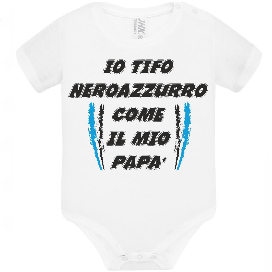 Body Neonato Tifosi Calcio Personalizzabile Roma Napoli Torino o La Tua Squadra Del Cuore 100% Cotone PS 28180-0041 PRS