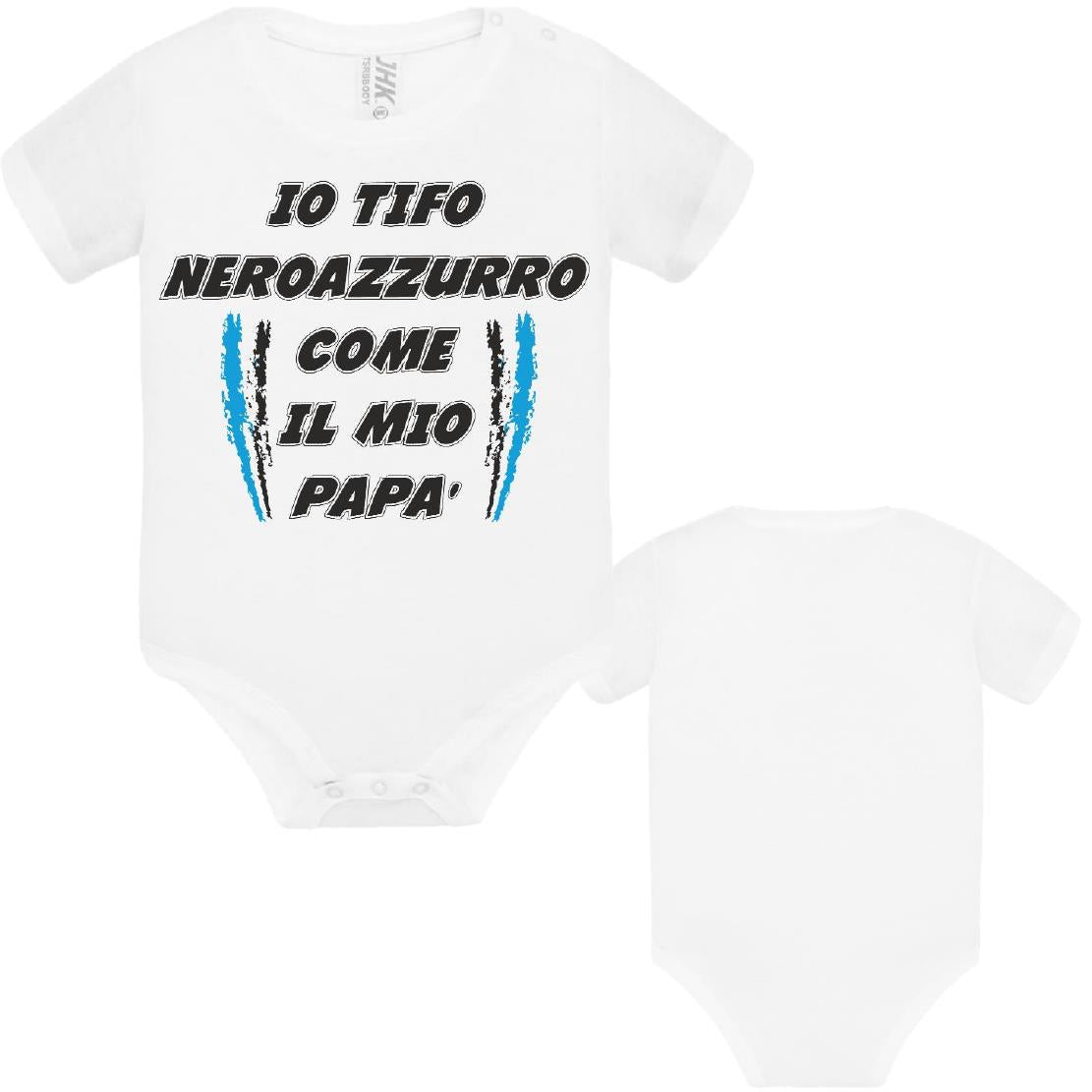 Body Neonato Tifosi Calcio Personalizzabile Roma Napoli Torino o La Tua Squadra Del Cuore 100% Cotone PS 28180-0041 PRS