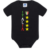Body Neonato Italia Personalizzabile Con Nome e Numero Calcio Nazionale Italiana  PS 28180-0020