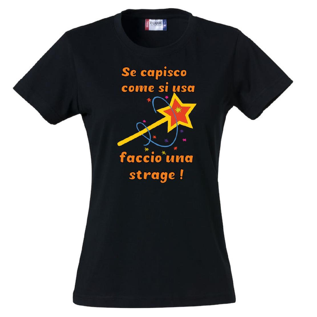 T-Shirt Donna “Se Capisco Come Funziona Faccio Una Strage” – Maglietta Umoristica – PS 28870-010