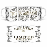 Tazza in Ceramica Personalizzabile “Created in...” – Tazza Personalizzata PS 09370-CREATEDIN