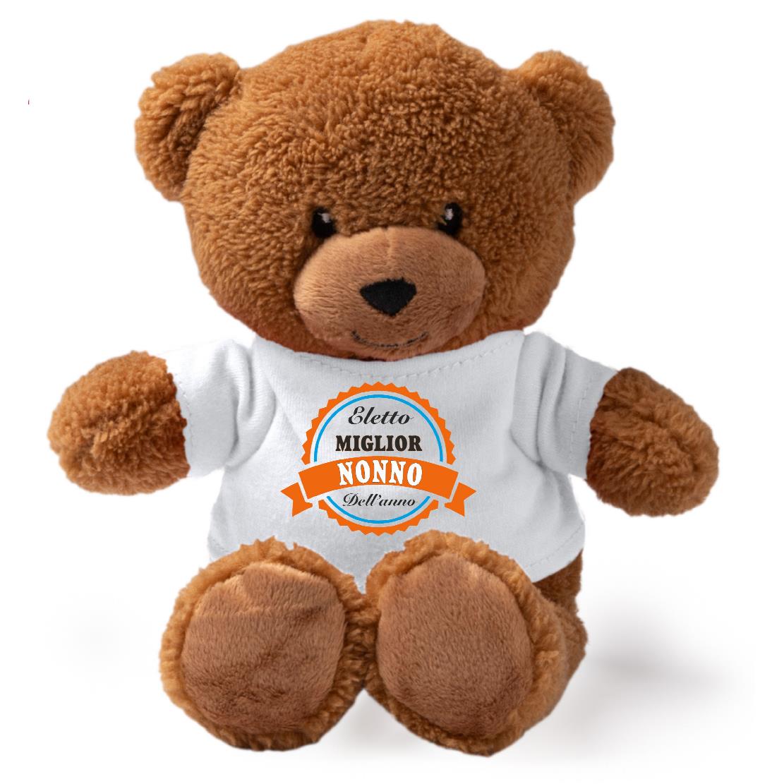 Peluche Orsetto “Eletta Miglior Mamma / Papà / Zio / Nonno” – Personalizzabile con Nome | Teddy Bear 18 cm PS 33790-007