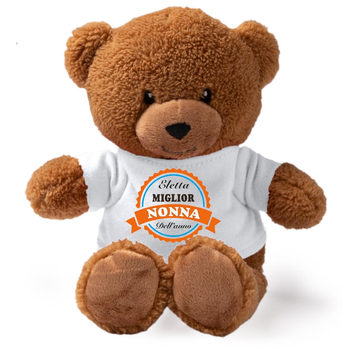 Peluche Orsetto “Eletta Miglior Mamma / Papà / Zio / Nonno” – Personalizzabile con Nome | Teddy Bear 18 cm PS 33790-007
