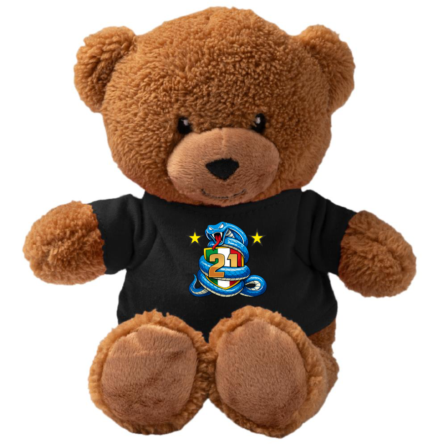 Peluche Orsetto Scudetto Inter - 21 Scudetti 25/26 - Personalizzabile con nome e numero PS 33790 - SCINT