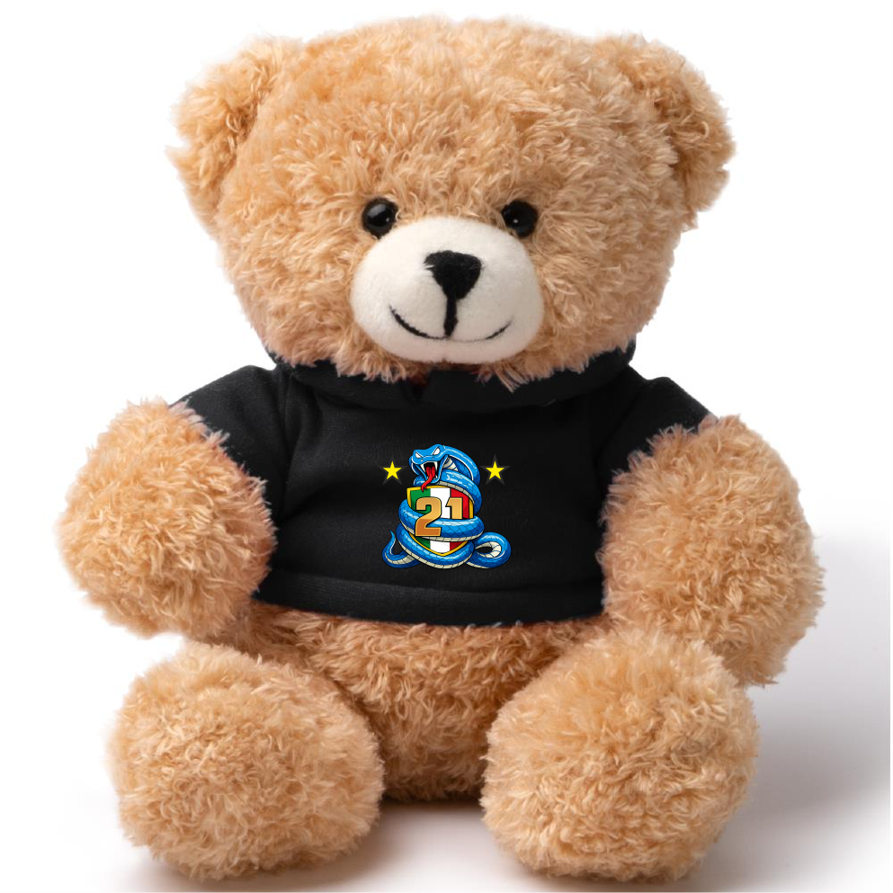 Peluche Orsetto Scudetto Inter - 21 Scudetti 25/26 - Personalizzabile con nome e numero PS 33794 - SCINT