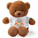 Peluche Orsetto “Eletta Miglior Mamma / Papà / Zio / Nonno” – Personalizzabile con Nome | Teddy Bear 18 cm PS 33790-007