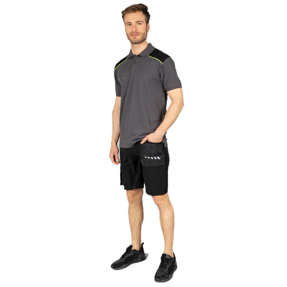 Pantalone Corto da Lavoro 4STRETCH – Bermuda Impermeabile Tonale Personalizzabile PS 40580 PRS