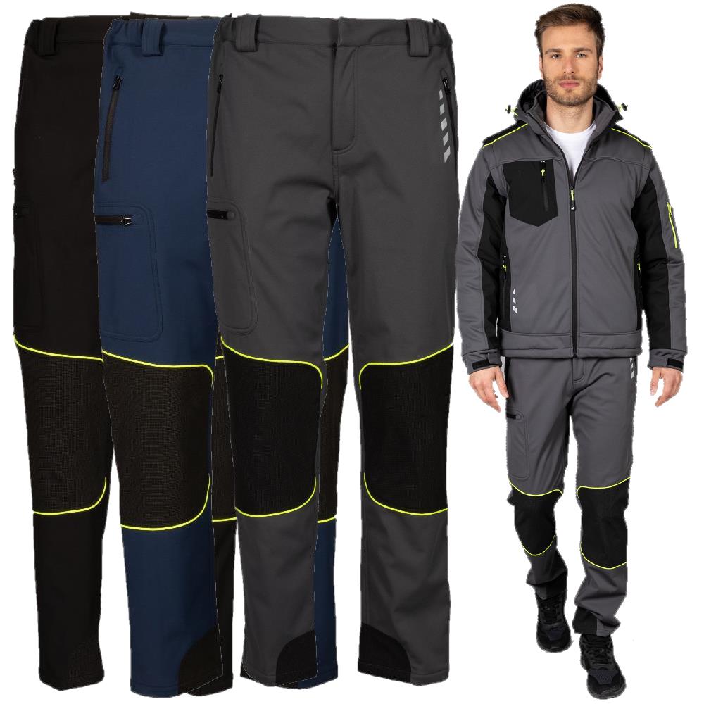 Pantalone da Lavoro Impermeabile Tonale in Softshell – 4STRETCH Personalizzabile PS 40579 PRS