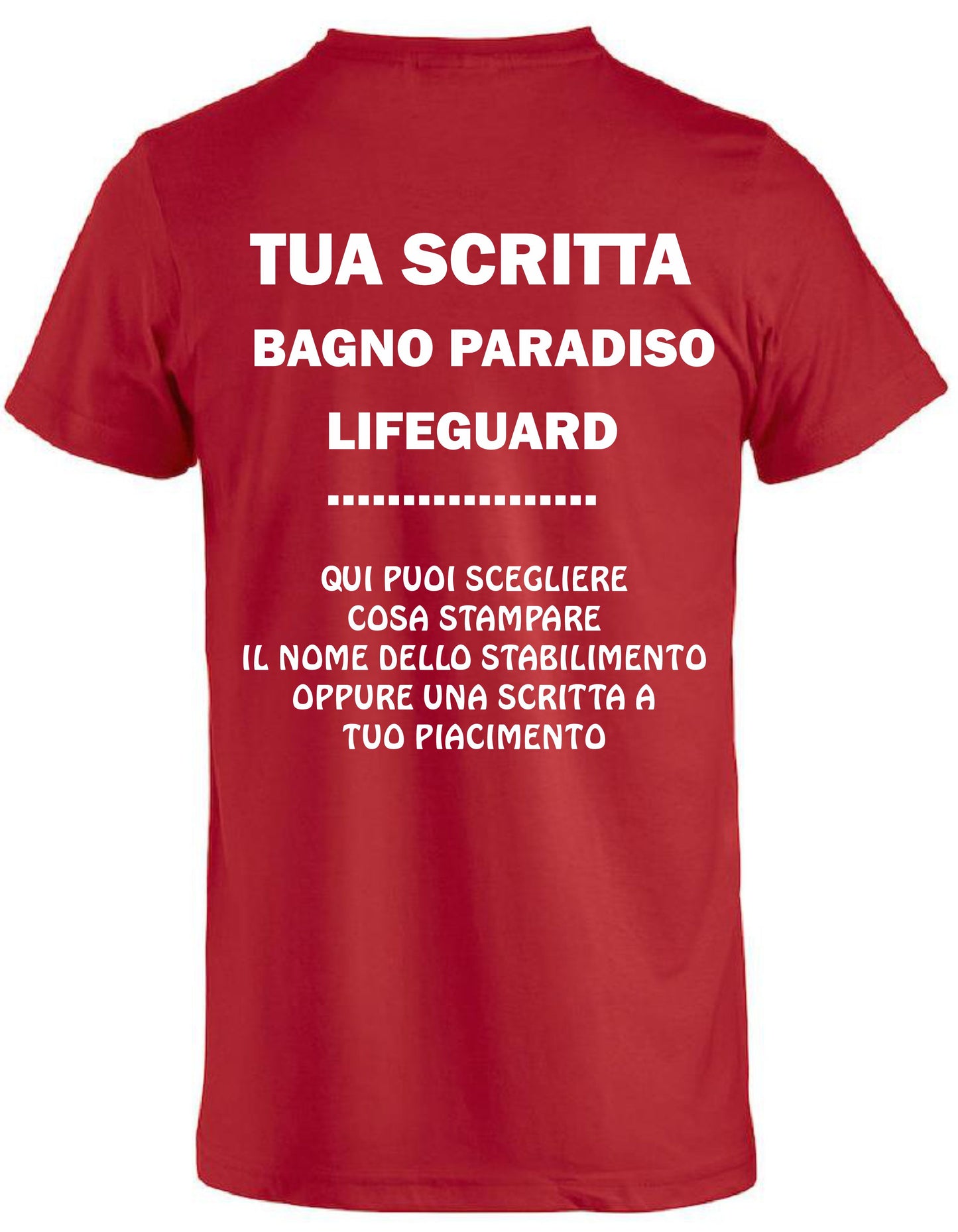 T-Shirt “Salvataggio Lifeguard” Doppia Personalizzazione – PS 27431-A-136 PRS