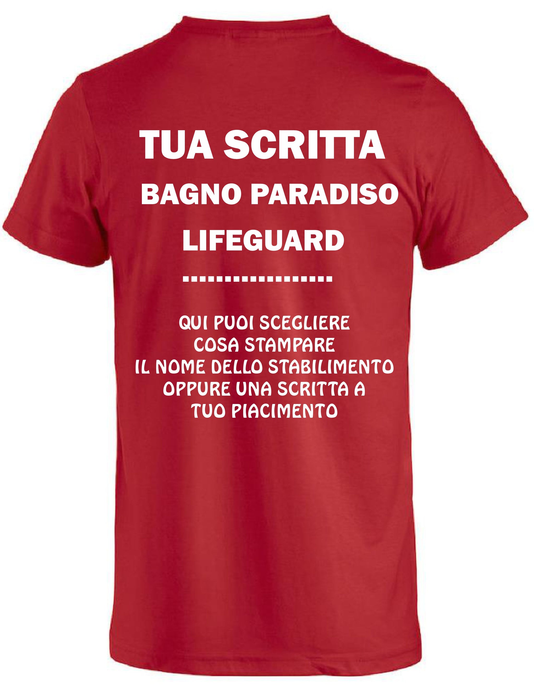 T-Shirt “Salvataggio Lifeguard” Doppia Personalizzazione – PS 27431-A-136 PRS