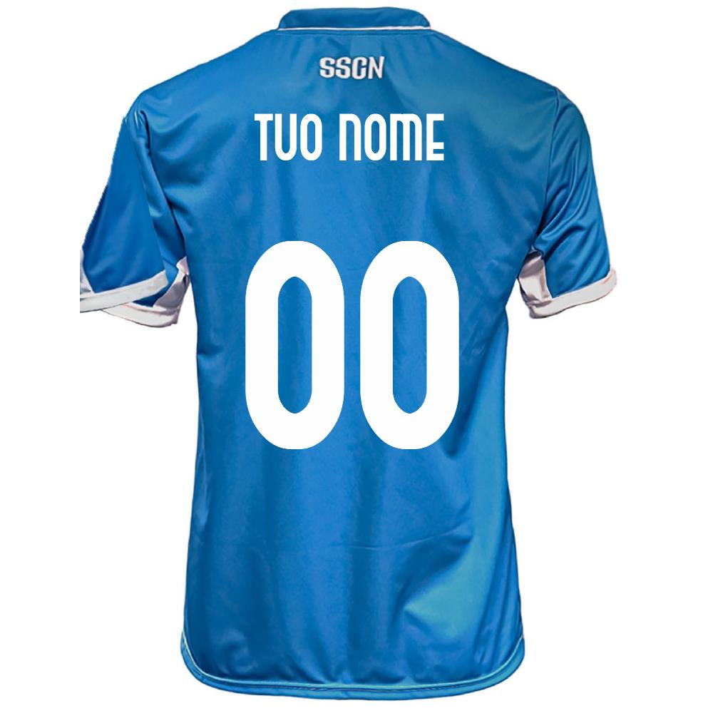 Maglia Calcio Napoli 2024/2025 – Replica Ufficiale SSCNAPOLI – Personalizzabile con Nome e Numero | PS 38500