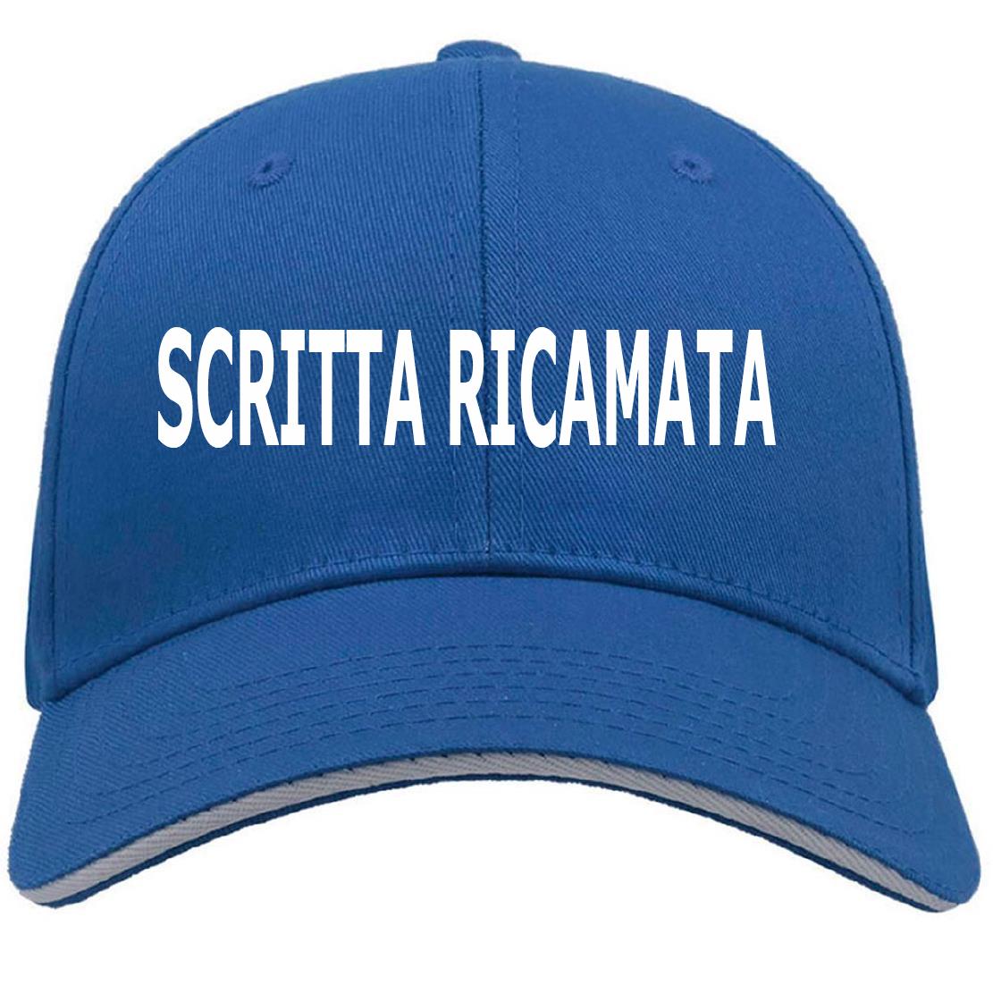 Cappello Baseball Cappellino Sport Sandwich Personalizzabile con Ricamo Multicolore PS 11056