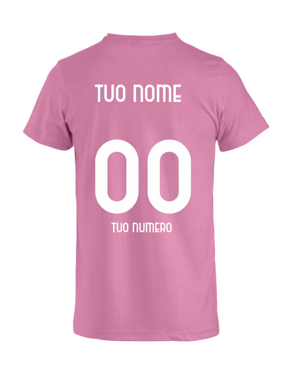 T-Shirt Italia Personalizzabile con Nome e Numero – Cotone  PS 27431-A096