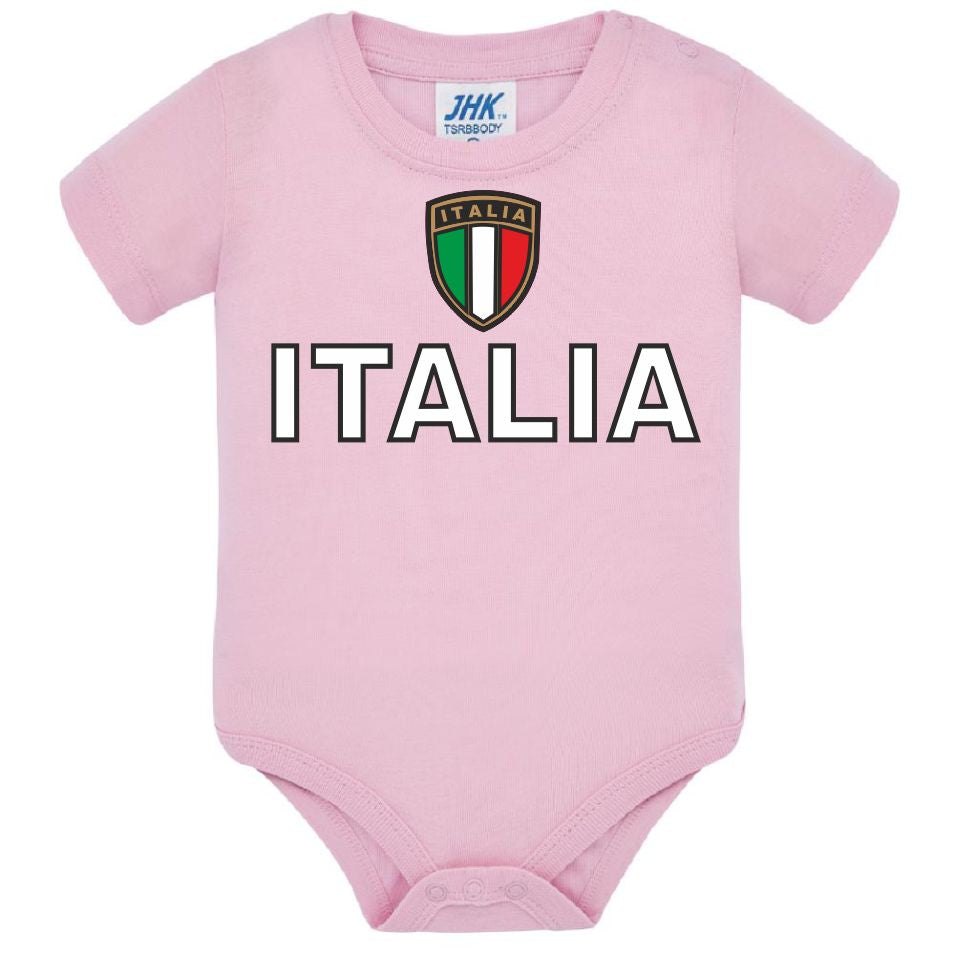 Body Neonato Italia Personalizzabile Con Nome e Numero 100% Cotone Forza Azzurri PS 28180-0017