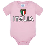 Body Neonato Italia Personalizzabile Con Nome e Numero 100% Cotone Forza Azzurri PS 28180-0017