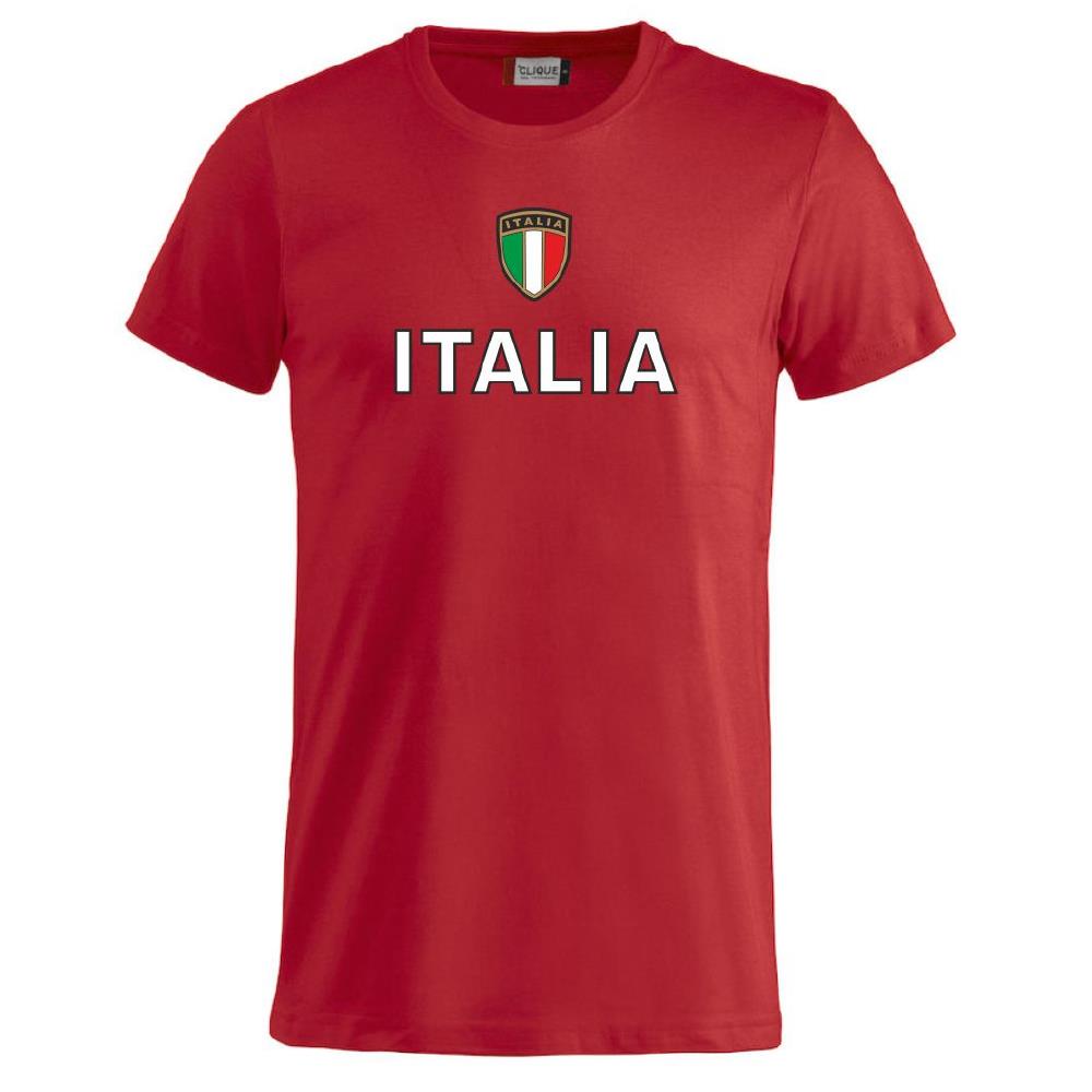 T-Shirt Italia Personalizzabile con Nome e Numero – Cotone – Bambino e Uomo – PS 27431