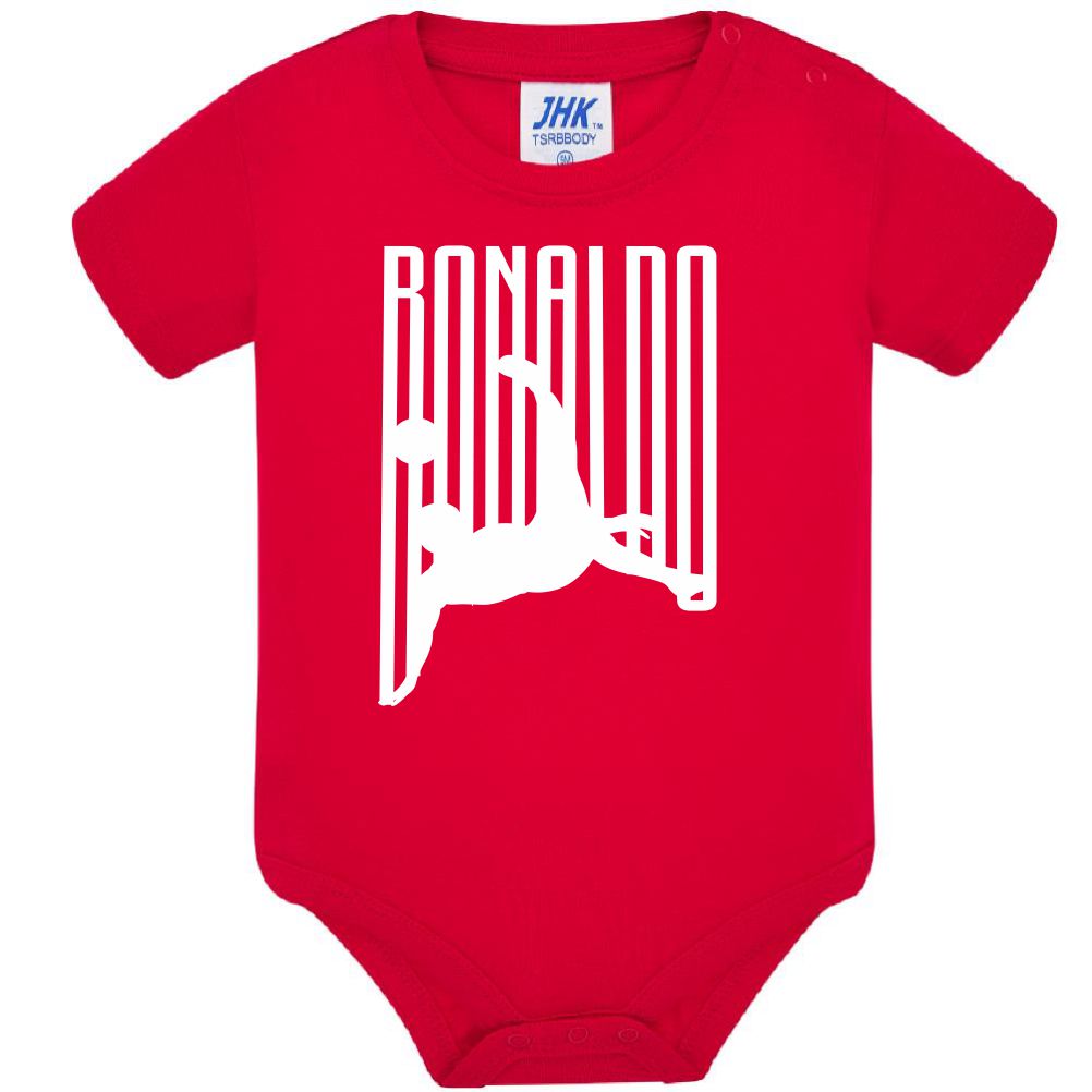 Body Neonato Stile Rovesciata Calcio Personalizzabile Con Nome e Numero 100% Cotone PS 28180-029