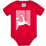 Body Neonato Stile Rovesciata Calcio Personalizzabile Con Nome e Numero 100% Cotone PS 28180-029