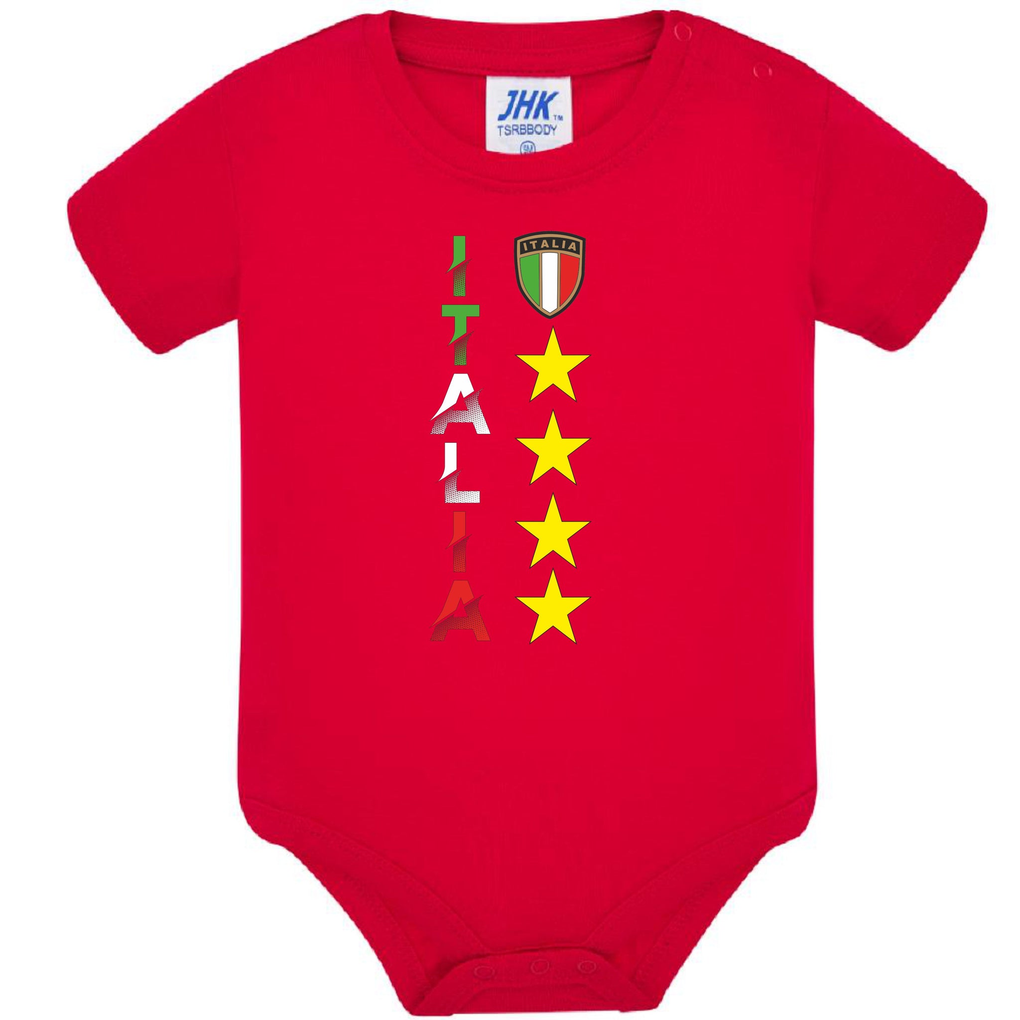 Body Neonato Italia Personalizzabile Con Nome e Numero Calcio Nazionale Italiana  PS 28180-0020