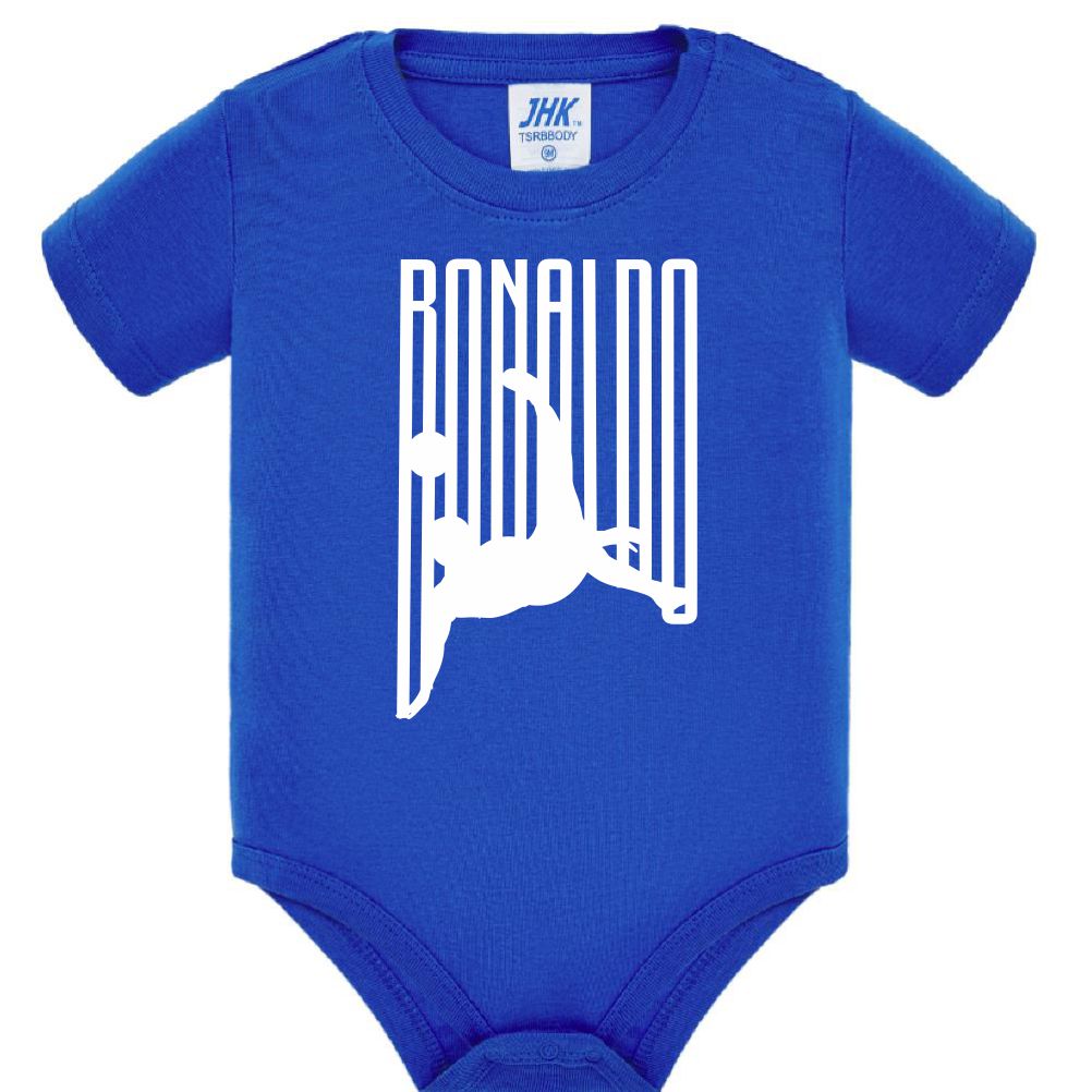 Body Neonato Stile Rovesciata Calcio Personalizzabile Con Nome e Numero 100% Cotone PS 28180-029