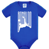Body Neonato Stile Rovesciata Calcio Personalizzabile Con Nome e Numero 100% Cotone PS 28180-029