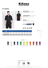 Completo Calcio Zeus Personalizzabile Kit Promo – Maglia, Pantaloncino e Calzettoni – Nome e Numero PS 39723