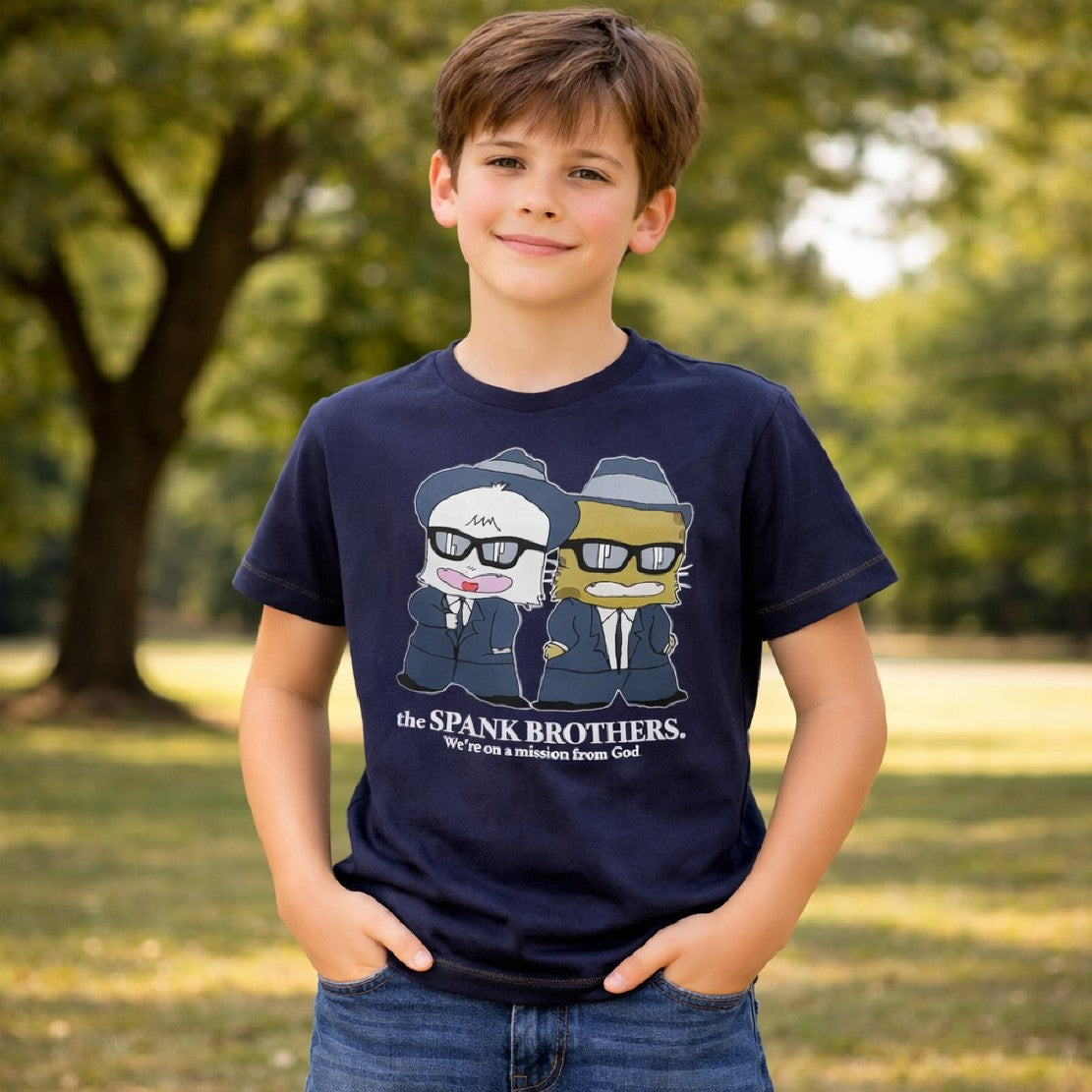 T-Shirt Bambino “Brothers” Hello Spank & Torakiki – Maglietta Maniche Corte – PS 11238
