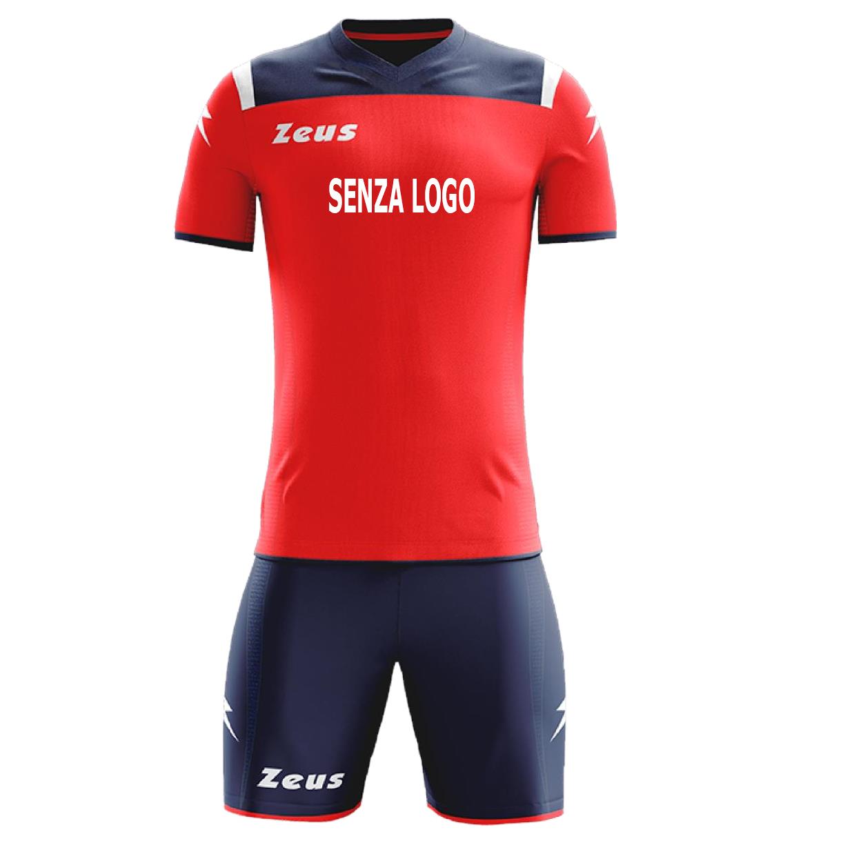 Completo Calcio Zeus Kit Vesuvio – Maglia e Pantaloncino – Personalizzabile con Nome, Numero e Loghi PS 12810