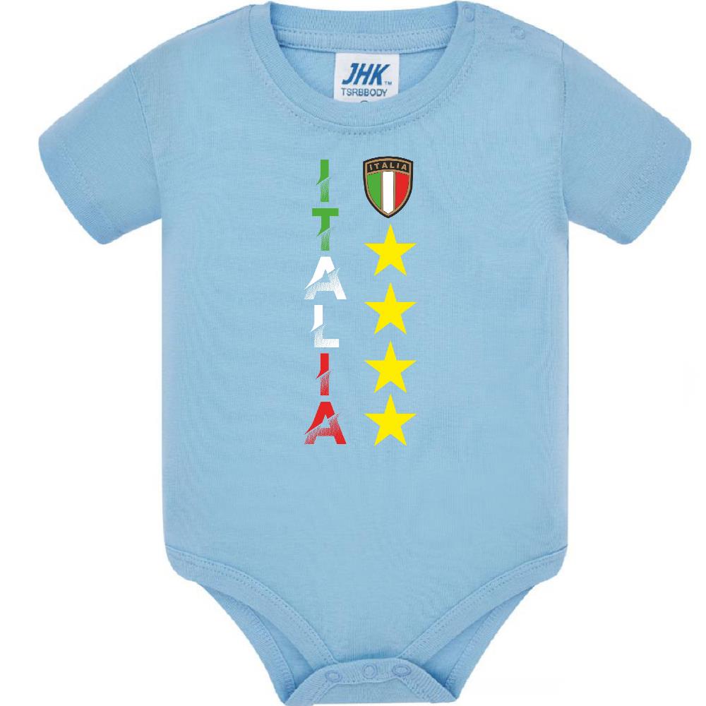 Body Neonato Italia Personalizzabile Con Nome e Numero Calcio Nazionale Italiana  PS 28180-0020