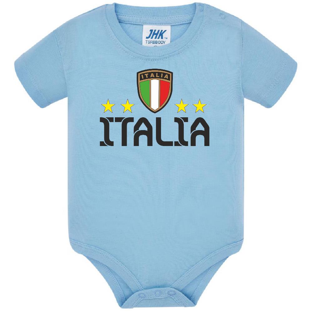 Body Neonato Italia Personalizzabile Con Nome e Numero Nazionale Italiana PS 28180-0019